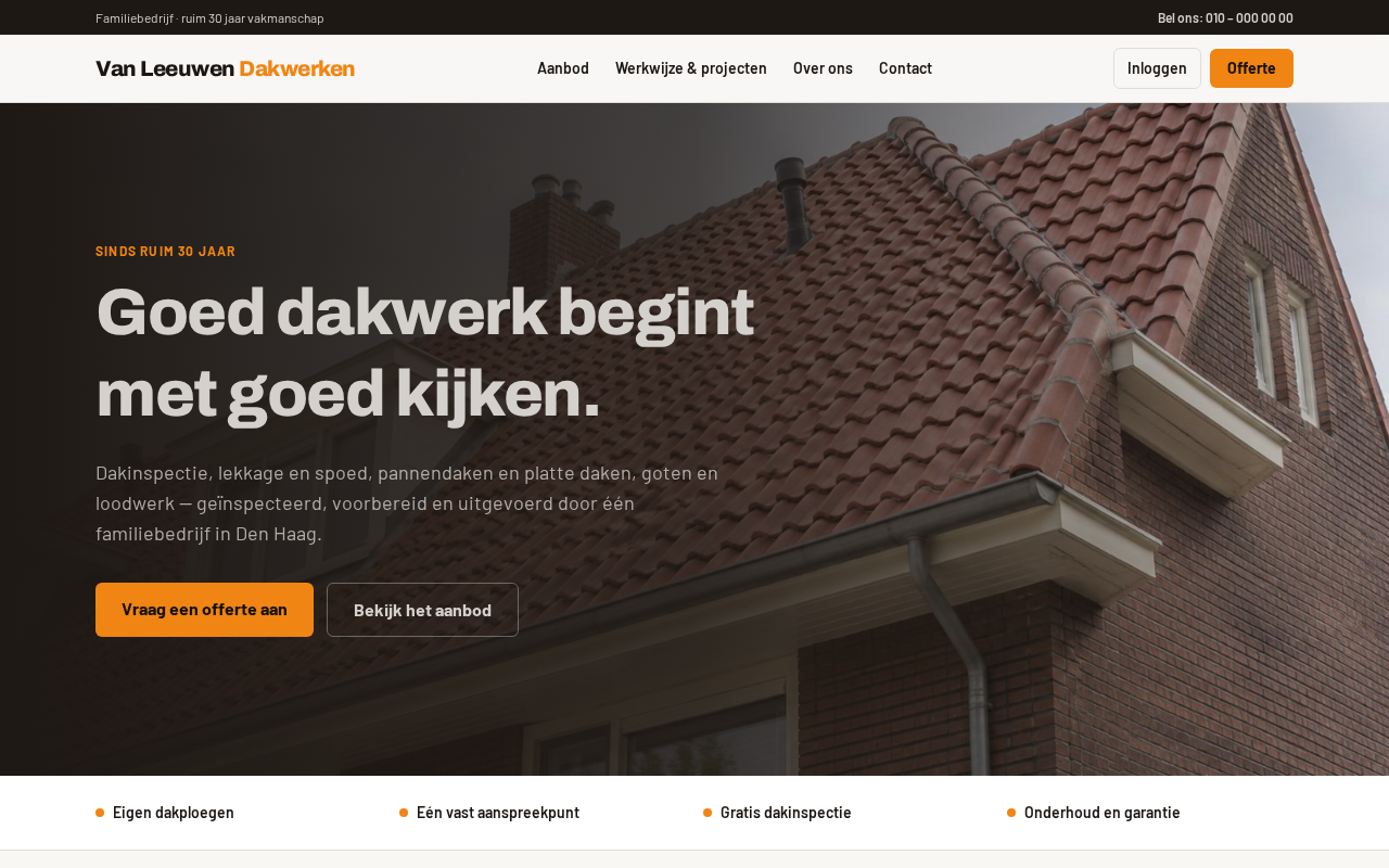 Homepage van Nexus3 Dakdekkers
