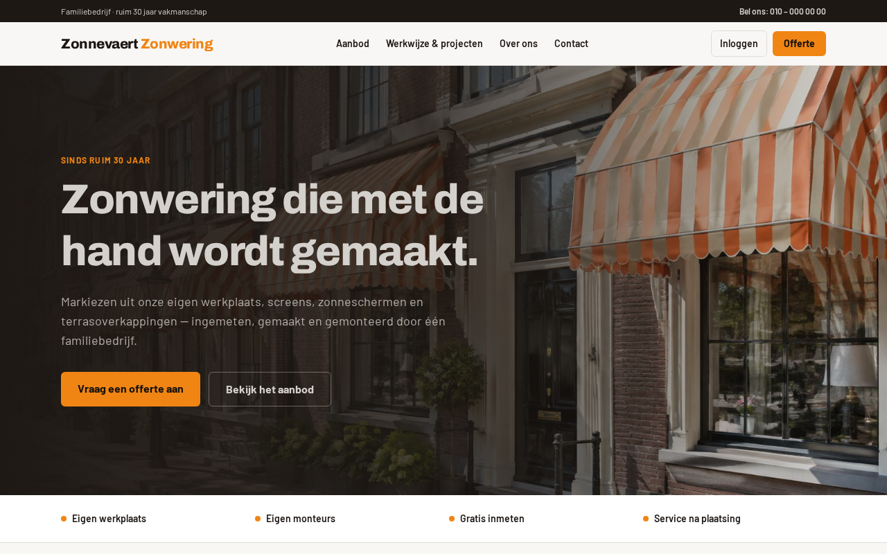 Homepage van Nexus3 Zonwering